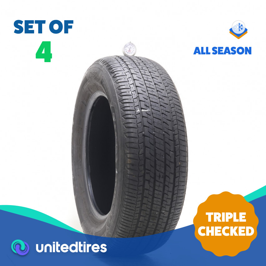 Set of 4 Used 235/65R17 Firestone Champion Fuel Fighter 104T - 7.5-9.5/32