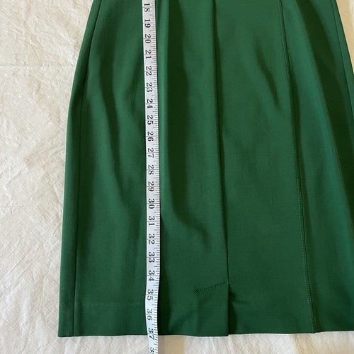 Prada Milano Womens Sleeveless Green Midi Dress A-Line Side Zip US Size 4 **READ - Picture 14 of 14