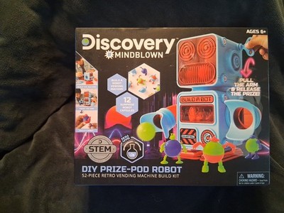 Discovery #MindBlown DIY Prize-Pod Robot 52Pc Retro VendingMachine Build Kit New