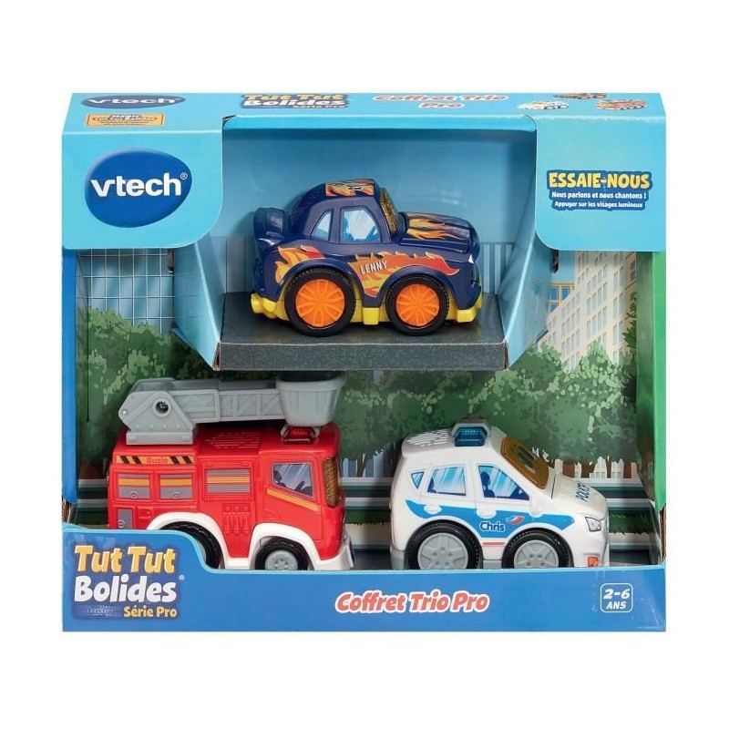 Tut Tut Bolides Coffret Trio Véhicules Série Pro Jeu d'Éveil Salon - 4