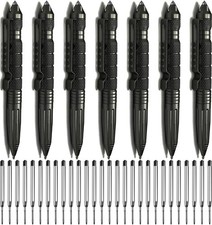 7 Pack Tactical Pens Self Defense, Military EDC Glass Breaker Pen for Men and