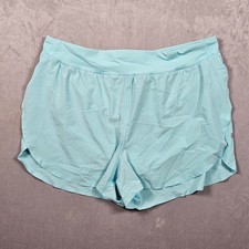 Lululemon Shorts Womens 14 Blue Fast and Free Reflective High Rise Classic Fit