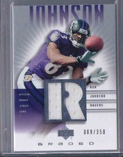 2002 Upper Deck Graded Ron Johnson Jersey 69/350 #RJ500
