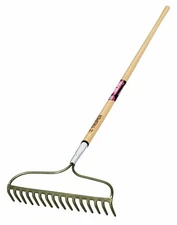 31374 Tru Pro Forged Bow Rake, 16 Teeth, Ash Handle, 60-Inch