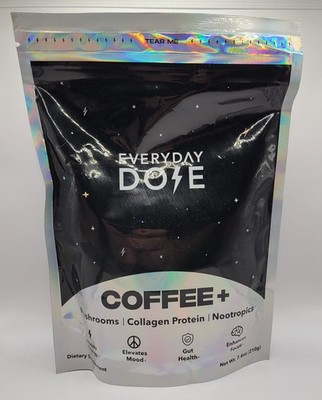 Everyday Dose 30 servings Mushroom Collagen Protein Nootropics Coffee Exp 7/2026