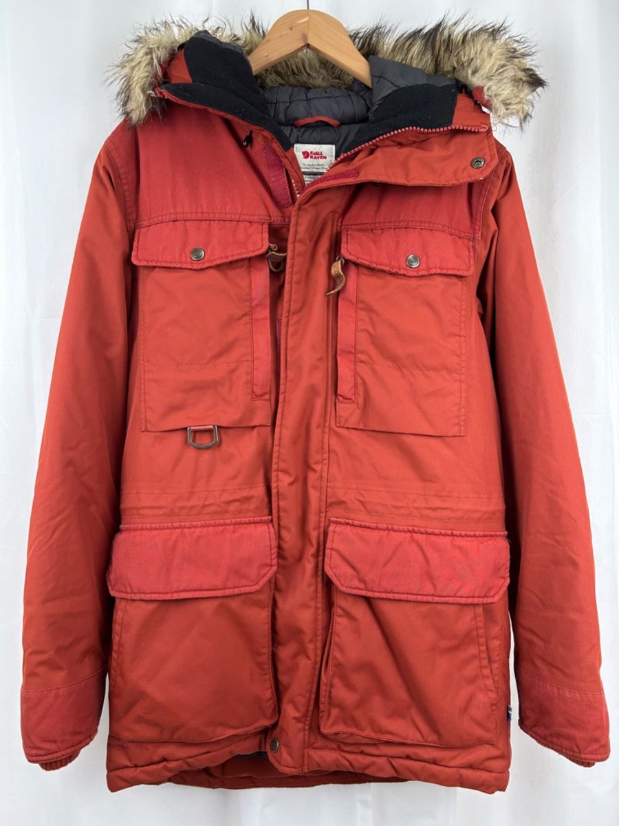 Fjallraven Polar Guide Parka Men's XS Red G-1000 Canvas Winter