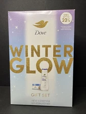Dove Winter Glow Body Care Gift Set Body Wash 20 fl oz & Body Scrub 3.5 oz Set