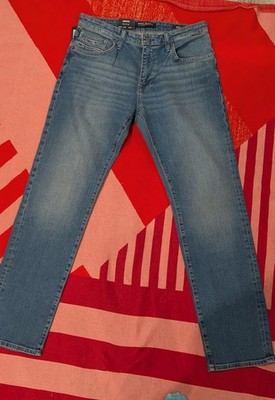 Mavi Black Premium Denim Jeans Marvin Straight Leg 33 X 32 NWT