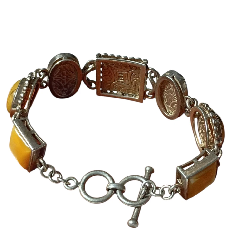 Pulsera estética WHITNEY KELLY 925 plata ojo de tigre jaspe y multipiedra Foto 4 de 4