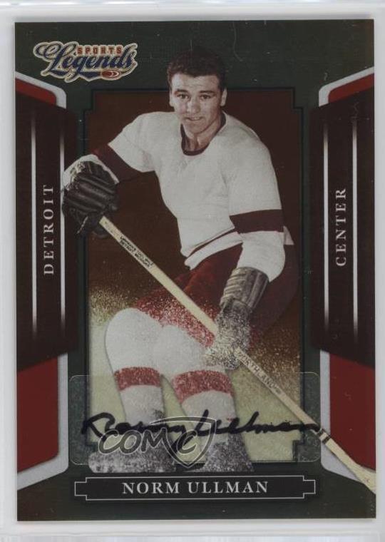 2008 Donruss Americana Sports Legends Mirror Red Signatures Norm Ullman