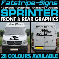 to fit MERCEDES SPRINTER GRAPHICS STICKERS STRIPES CAMPER VAN MOTORHOME SWB MWB