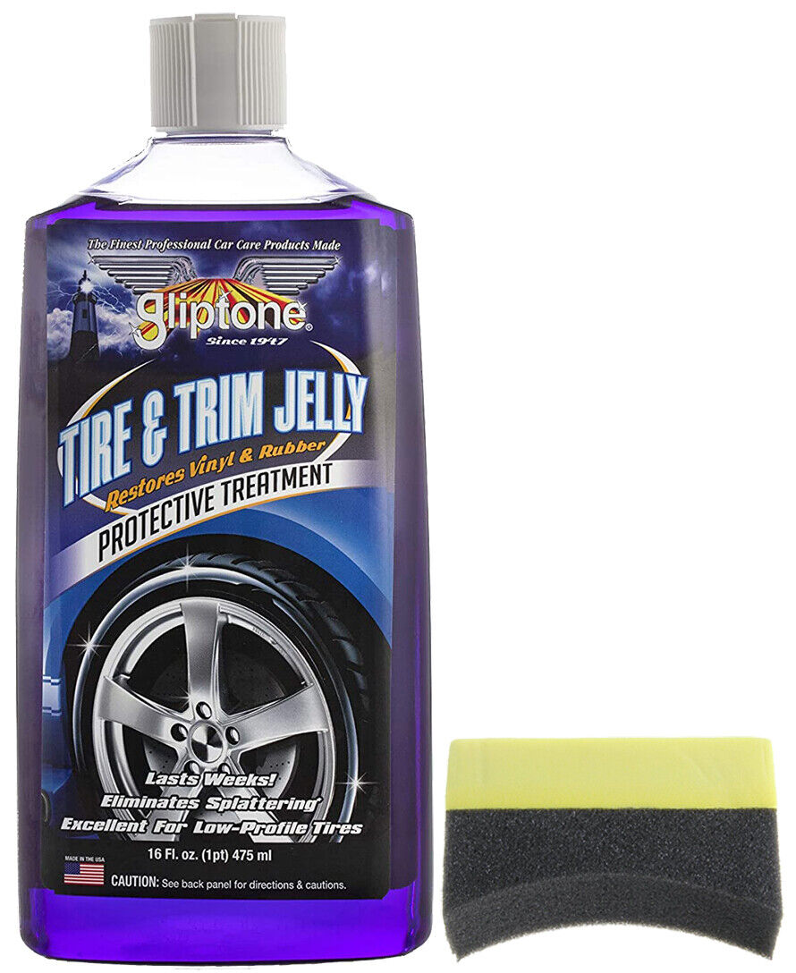 Gliptone Tire and Trim Jelly (16 oz) & Applicator Pad Kit GLIGT1516KIT
