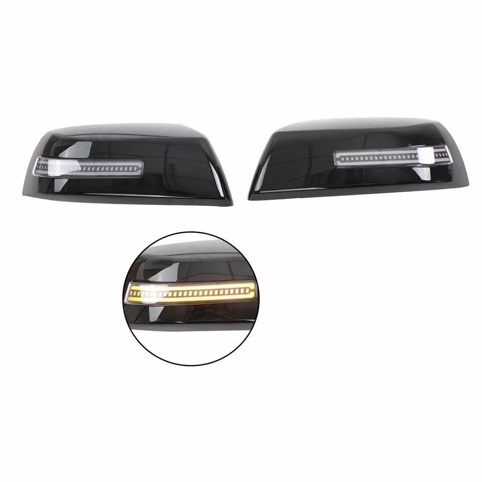 Side Mirror Cover with Led Dynamic Sequential Strip for Tundra 2007-2021 - Image 3 of 4