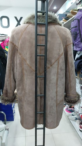 MONTONE usato PRE-OWNED SHEARLING Donna Woman Marrone Tg M MGC200LZ - Foto 4 di 8