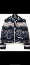 CHANEL Apparel Mixed fiber tweed Wool & Costume Pearl Jacket