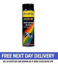 Motip High Gloss Black Acrylic Lacquer Car Spray Paint Coating Metal 500ml