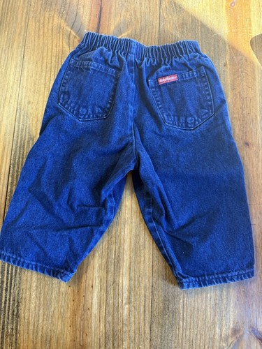 Vintage Oshkosh B'Gosh Pants Baby Boy Size 12M Road Crew Construction Denim - Picture 6 of 9