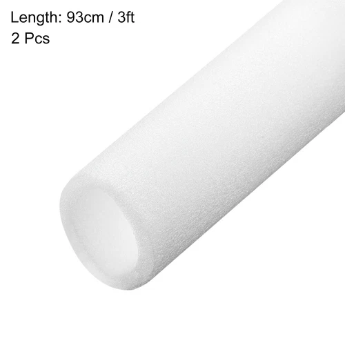 2pcs Pipe Insulation Foam Tube Split Pipe Lagging 15mm ID 40mm OD 3ft, White - Picture 4 of 7