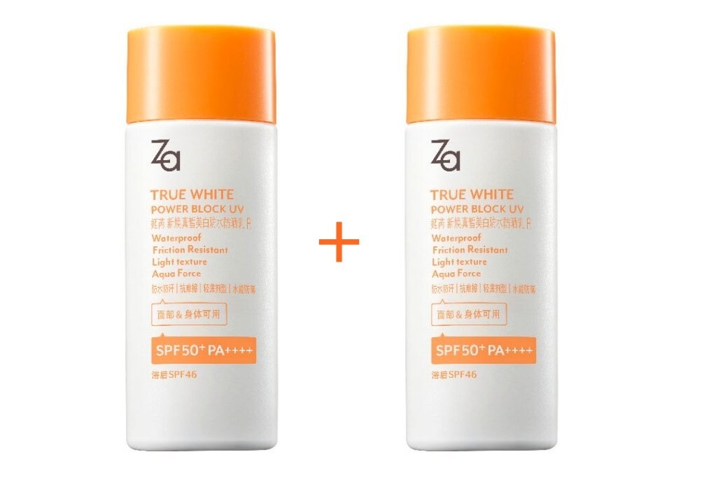 2X Za True White Power Block UV SPF 50+ PA++++ Long Protect