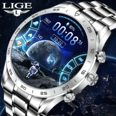 HD Screen LIGE Phone Call  Waterproof Music Play ECG Smartwatch