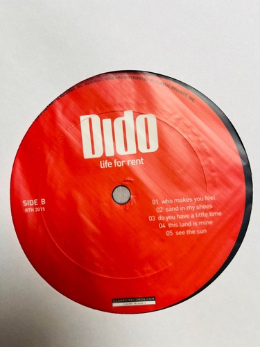 Dido / Life For Rent 2003 US ORIGINAL 200 Gram LP Arista Records RTH 2015 - Picture 10 of 10