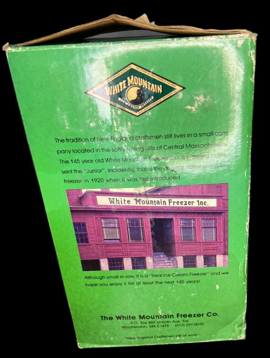 White Mountain Junior Ice Cream Freezer eBay
