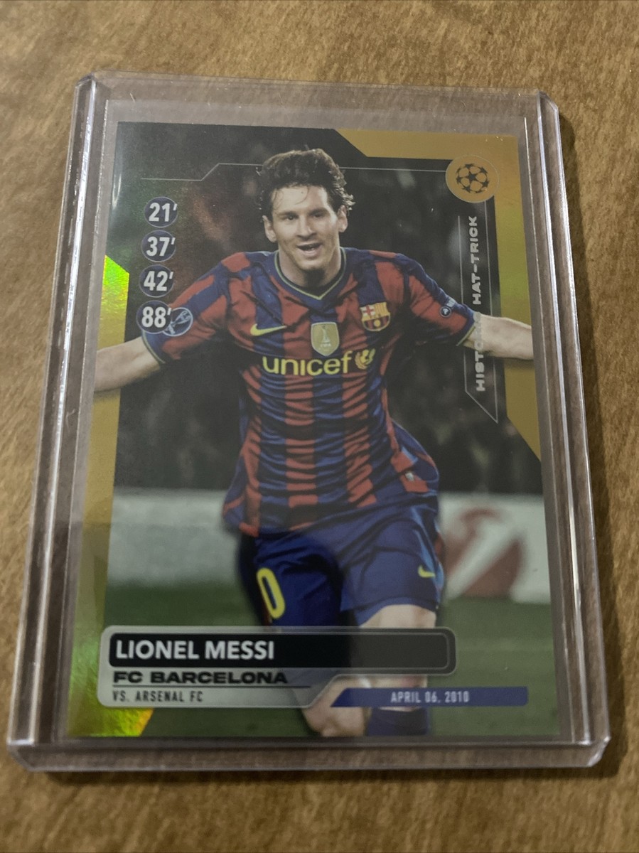 2023-24 TOPPS UEFA CLUB Lionel Messi Historic HAT-TRICK