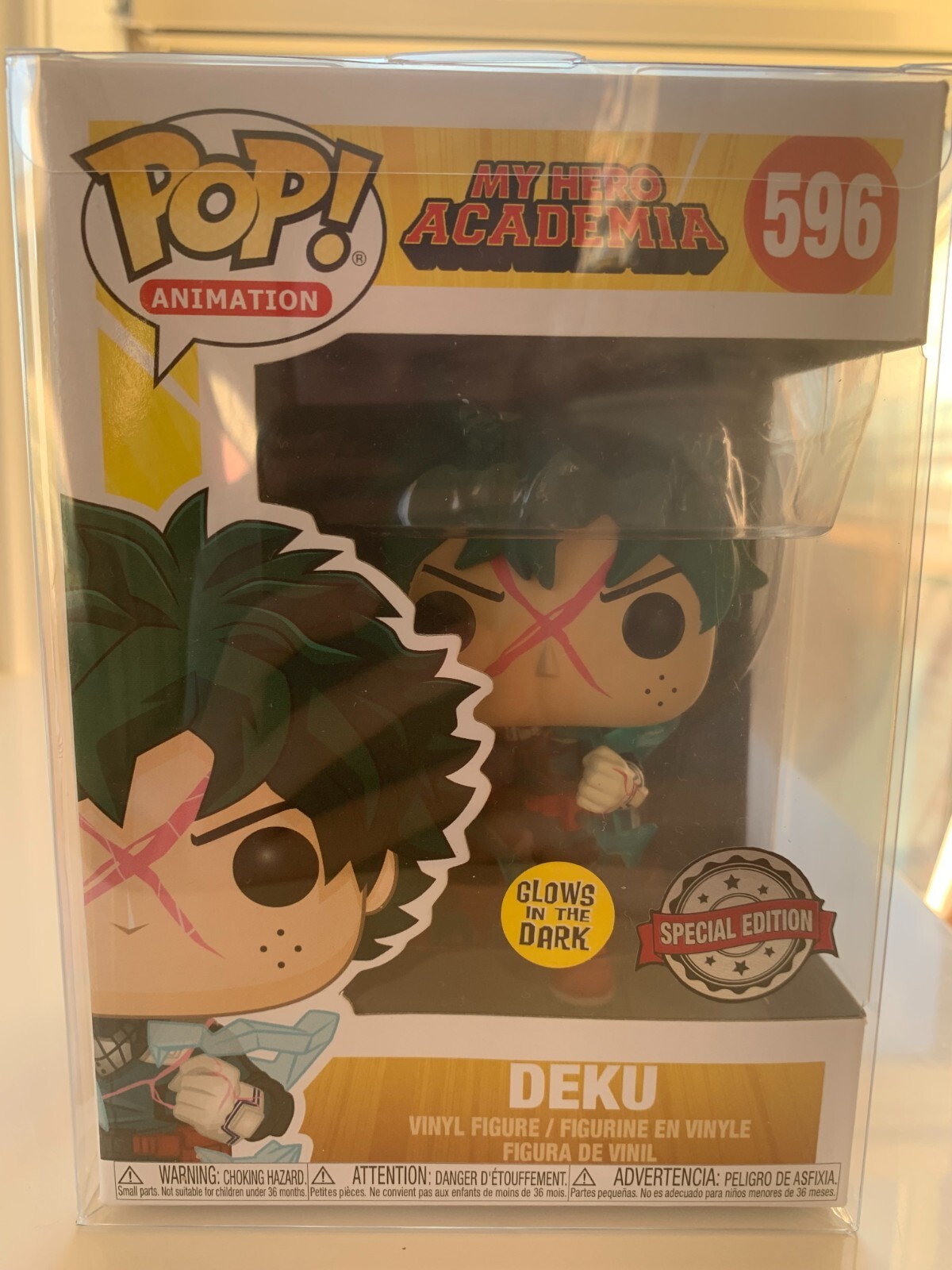 Funko Pop! #596 Deku - My Hero Academia - Authentic New+Protector Gotd