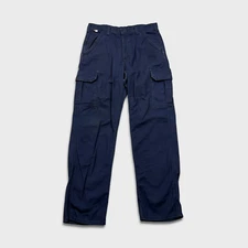 Carhartt Pants Mens 34x34 Blue NFPA 2112 Flame Resistant FR Work Wear Cargo
