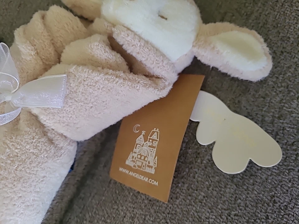 Angel Dear Baby Boy Ciervo Fawn Lovey Manta de Seguridad 13"x13" NUEVO Peluche Lovie Foto 3 de 4