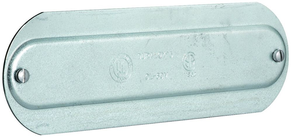 Killark OL-450, Conduit Body Cover, 1-1/4In Stamped Aluminum Cover, 1 PC