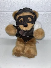 Aurora World Plush Airplane Pilot Teddy Bear Maverick Outfit Goggles Stuffed PS1
