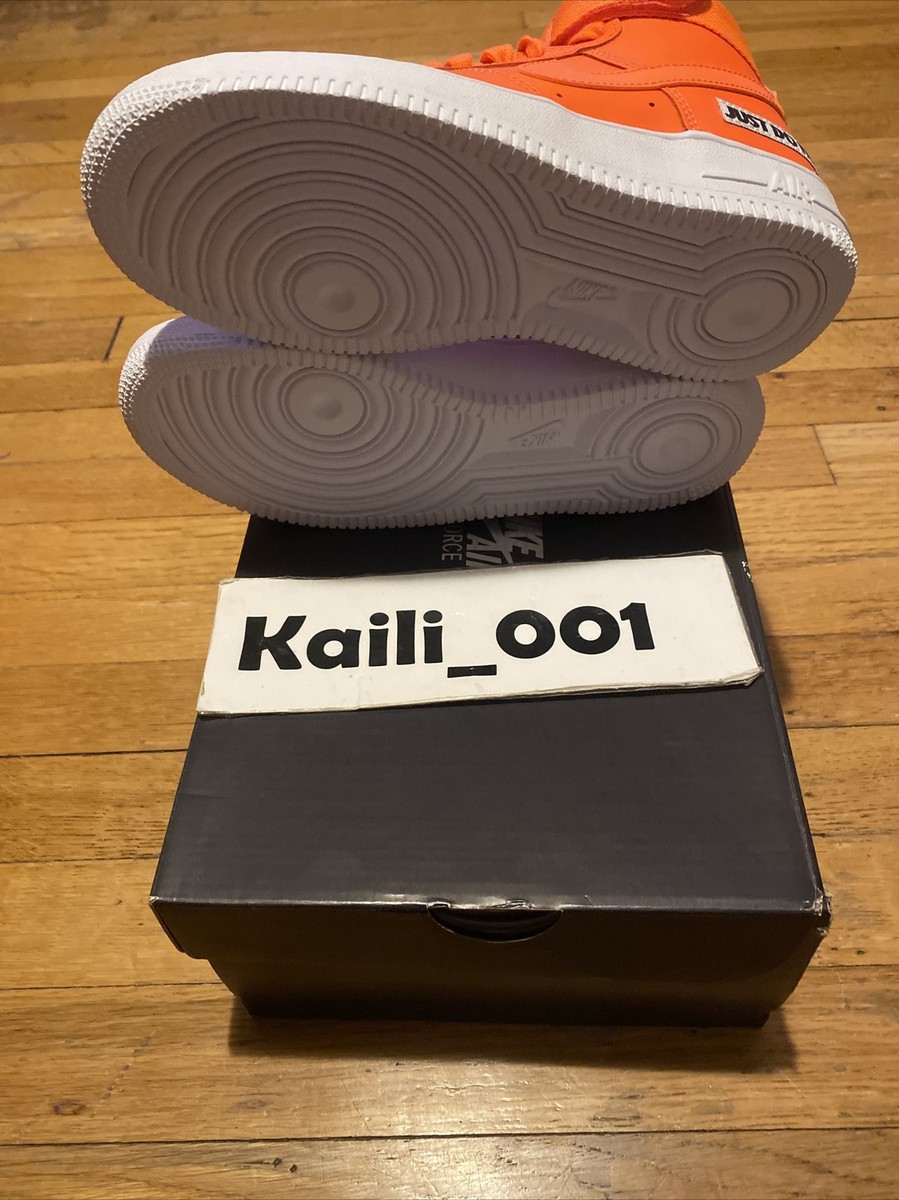 Nike Air Force 1 High LV8 (GS) Size 4.5Y Just Do It Pack Orange B