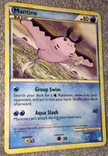 Pokemon Card: Mantine 45/123 HeartGold SoulSilver Set - Trading Card 2010