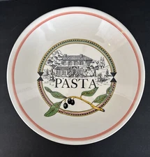 Himark Pasta Serving Bowl Ironstone Tableware Made in Italy 11” x 2.25” Vintage