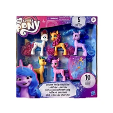 Hasbro My Little Pony Unicorn Party Celebration New 5 Ponies 10 Accessories NIB