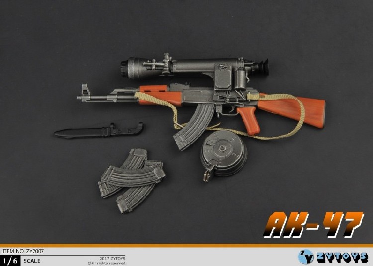 ZY TOYS AK-47 Assault Rifle Set 1/6 Fit for 12