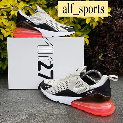 ❤️Neu mit Karton & Original Nike® Air Max 270 Turnschuhe Light Bone & Hot Punch UK Größe 10