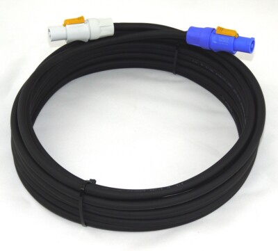 Powercon Verlängerung 20A Patchkabel NAC3FCA auf NAC3FCB 3G1,5 3x1,5mm² 1,5-50m