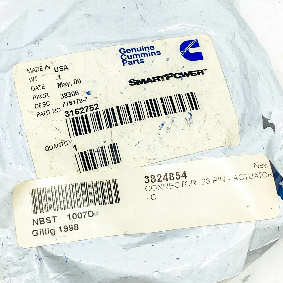 Genuine Cummins 3162752 Injector Actuator Connector SmartPower 28  