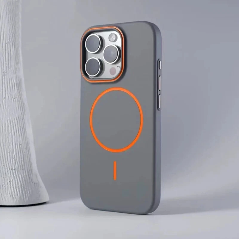 Cover Iphone 16 16 Pro 16 Pro Max 15 14 13 12 Doppio Colore Magsafe - Immagine 4 di 4