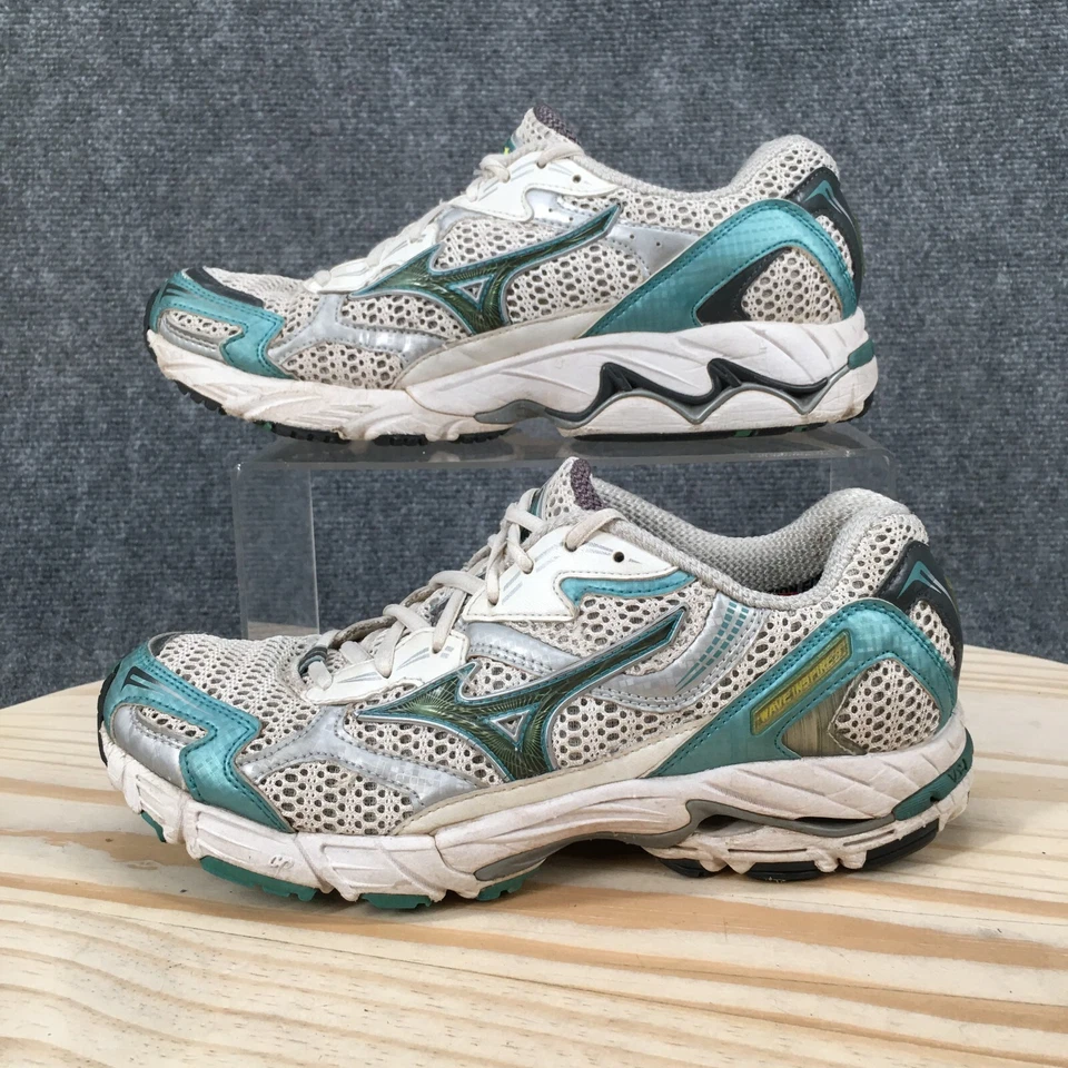 Mizuno Shoes Womens 8 Wave Inspire 4 Running Sneakers 410297-0046 White Mesh - Image 2 of 4
