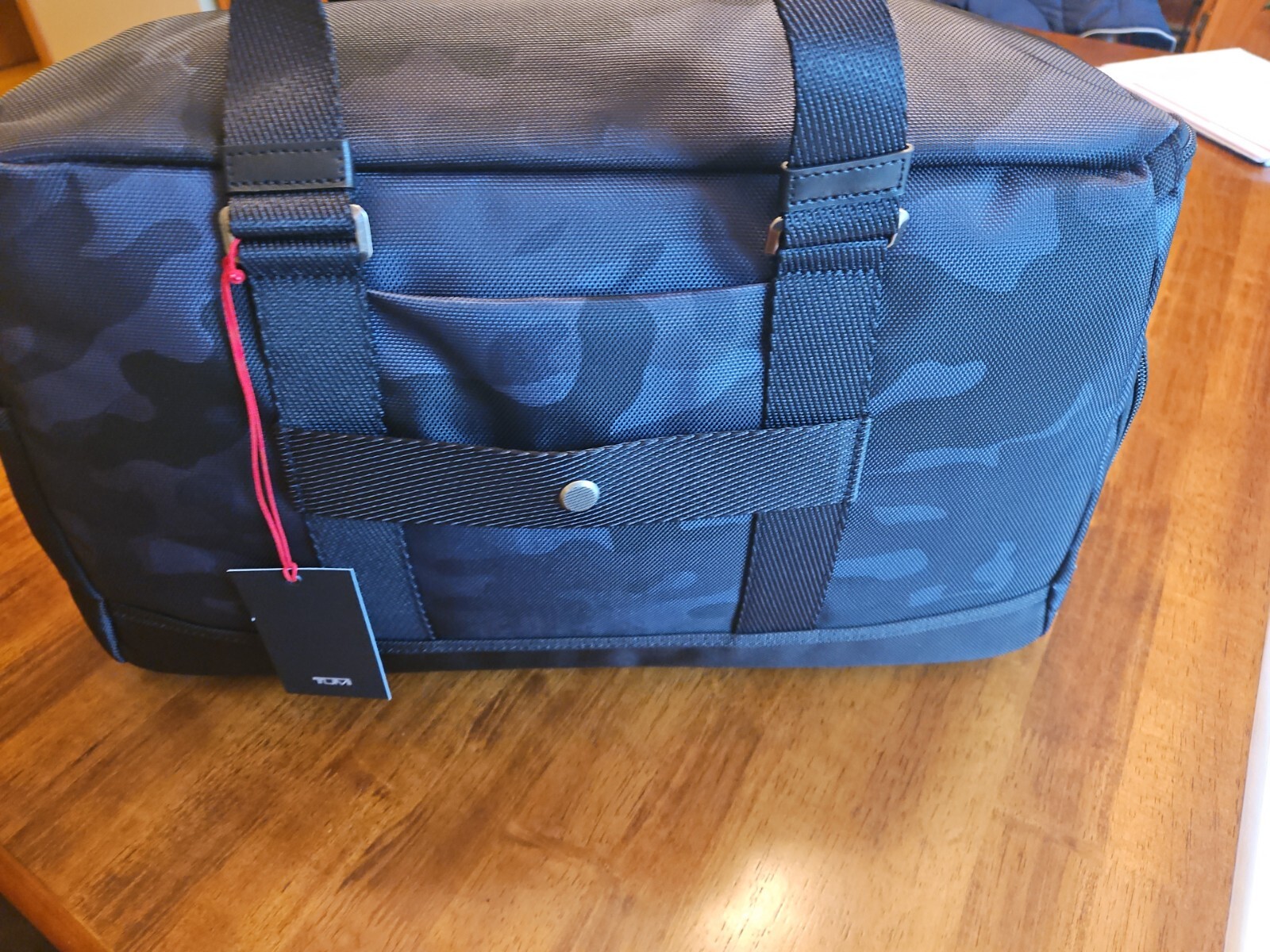 NWT TUMI McMillin BLUE CAMO Gym Duffle Bag Carry On RARE 883509084555