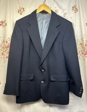 Vintage Hart Schaffner & Marx Jack Nicklaus Navy Blue Golf Sport Jacket