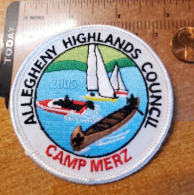 Merz Patch BSA 2005 Camp Merz - Allegheny Highlands Council (White Bdr) {ww} | eBay