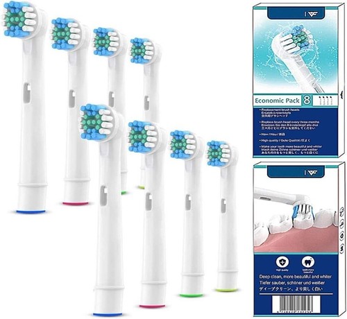 8 pezzi Testine di ricambio Per testine spazzolino elettrico per Oral-B - Picture 7 of 9