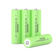 4PCS AA Ni-MH 600mAh Battery 1.2V Rechargeable Batteries for Solar Garden Lights