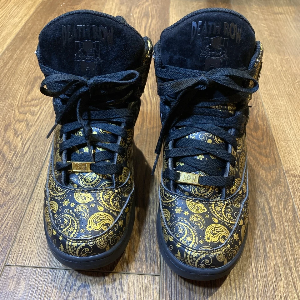 EWING Rare 33 HI Black Gold Paisley Death Row Size 5 Deadstock 1BM01100-124 EUC - Image 2 of 4