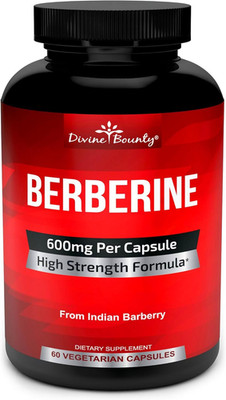 Divine Bounty Pure Berberine Complex - 600Mg per Capsule 60 Vegetarian Capsules