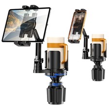 Tablet Holder for Car, 3 in 1 Cup Holder ipad Car Mount with Expander, Adjust...